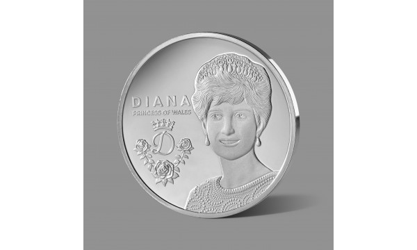 Princesei Dianai dedikuotas gryno sidabro medalis