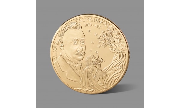 Mikui Petrauskui skirtas paauksuotas medalis