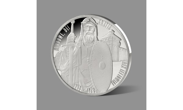 Lietuvos karaliui Mindaugui skirtas gryno sidabro medalis