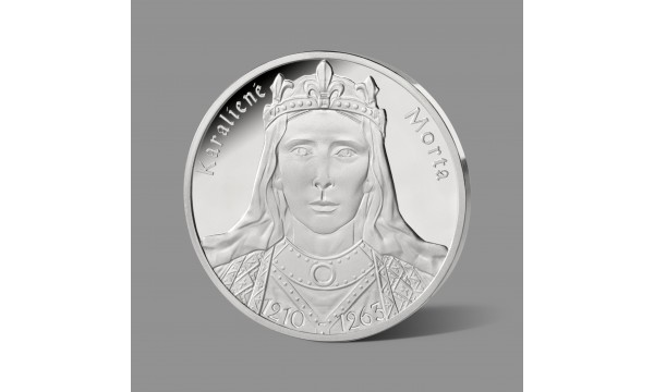 Karalienei Mortai skirtas gryno sidabro medalis