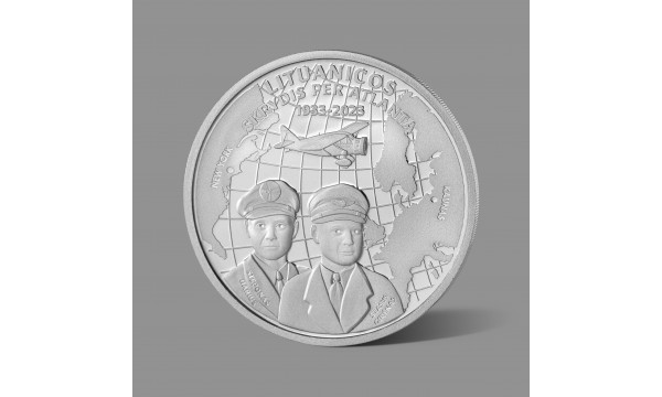„Lituanicos“ skrydžiui per Atlantą skirtas gryno sidabro medalis
